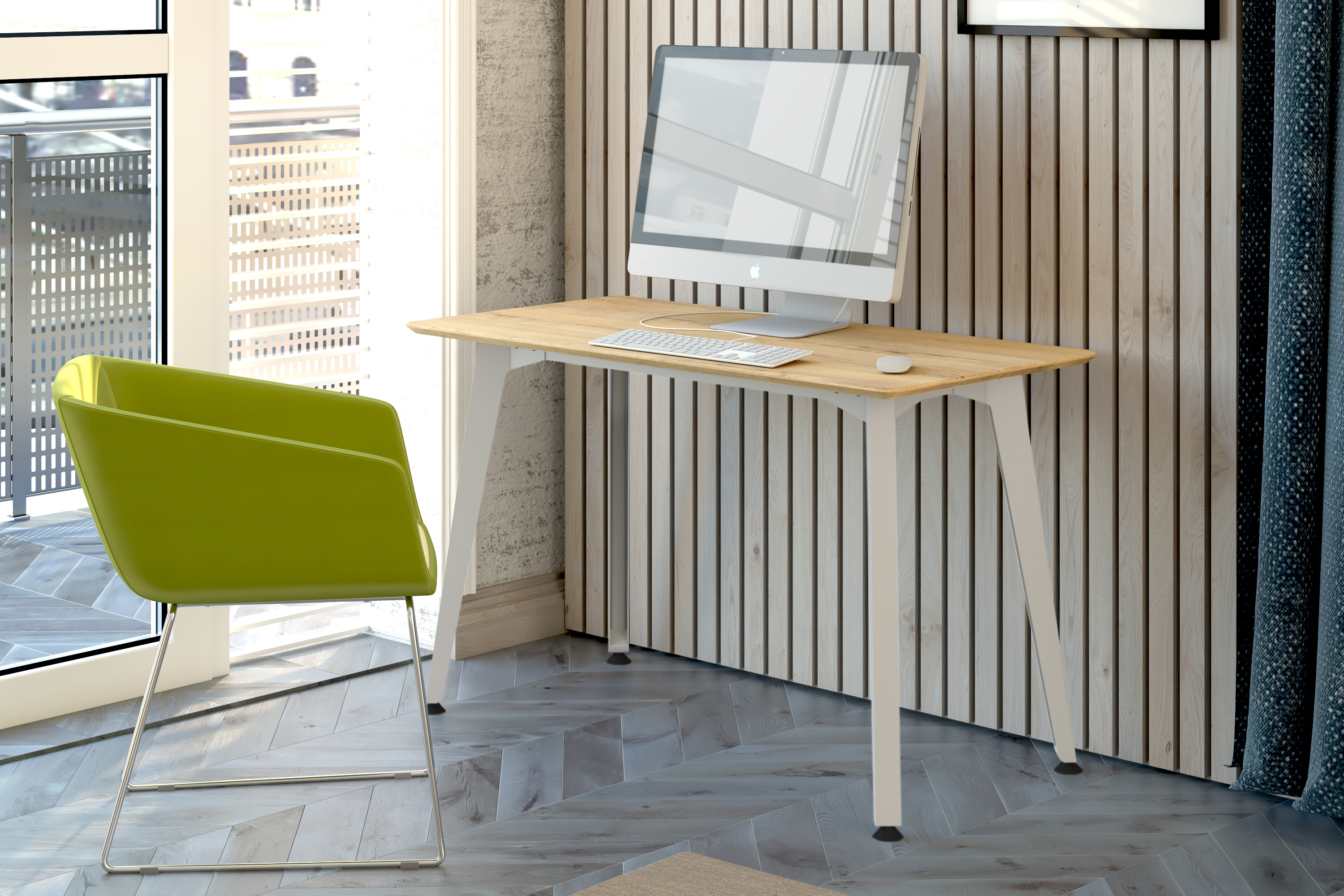 Home office — ORGANOVA VISTA 1 patas blancas