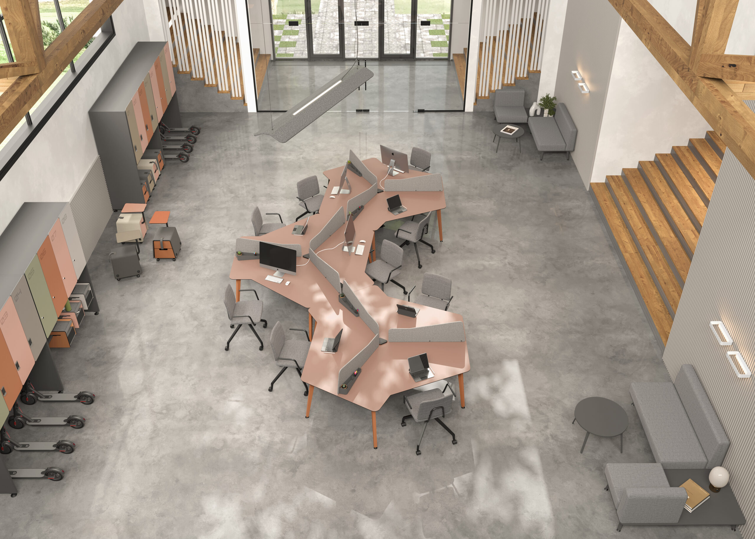 Mesas de oficina — 3 ORGANOVA 2 Bench Isla 1