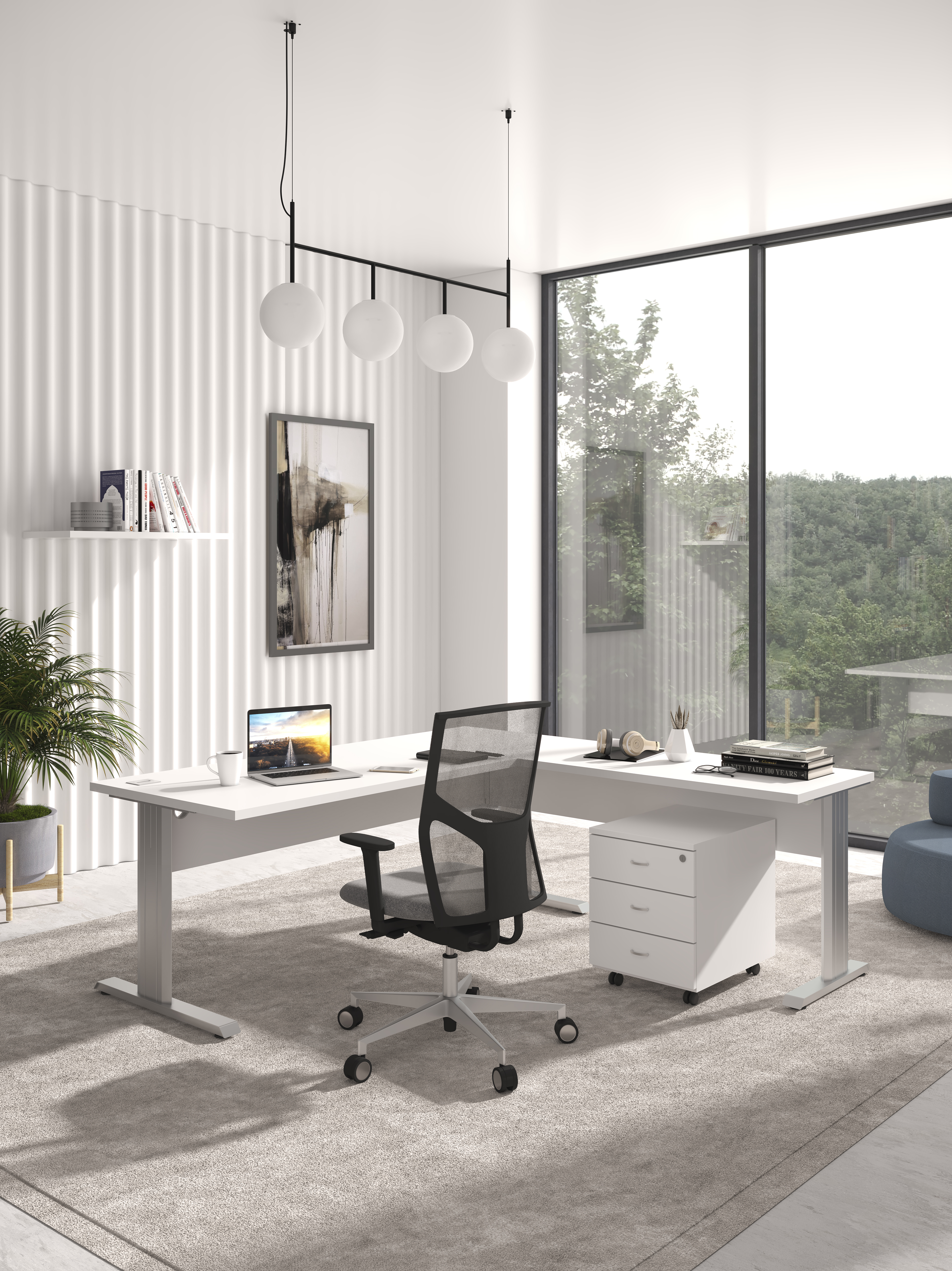 Mesas de oficina — MESA MODELO T FUSION