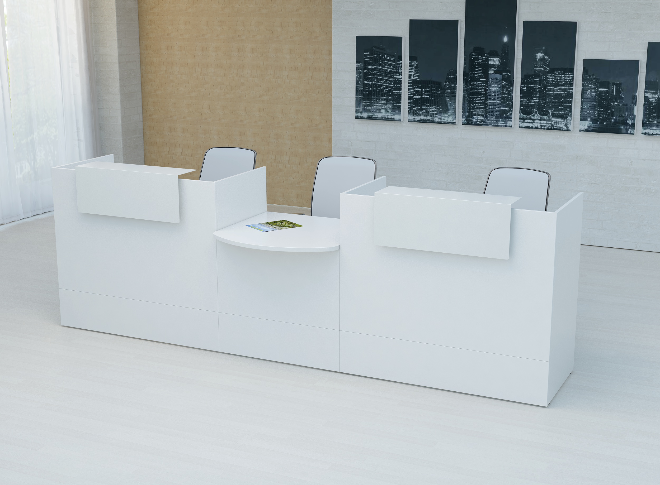 Recepción — Mostrador ECO (Blanco)