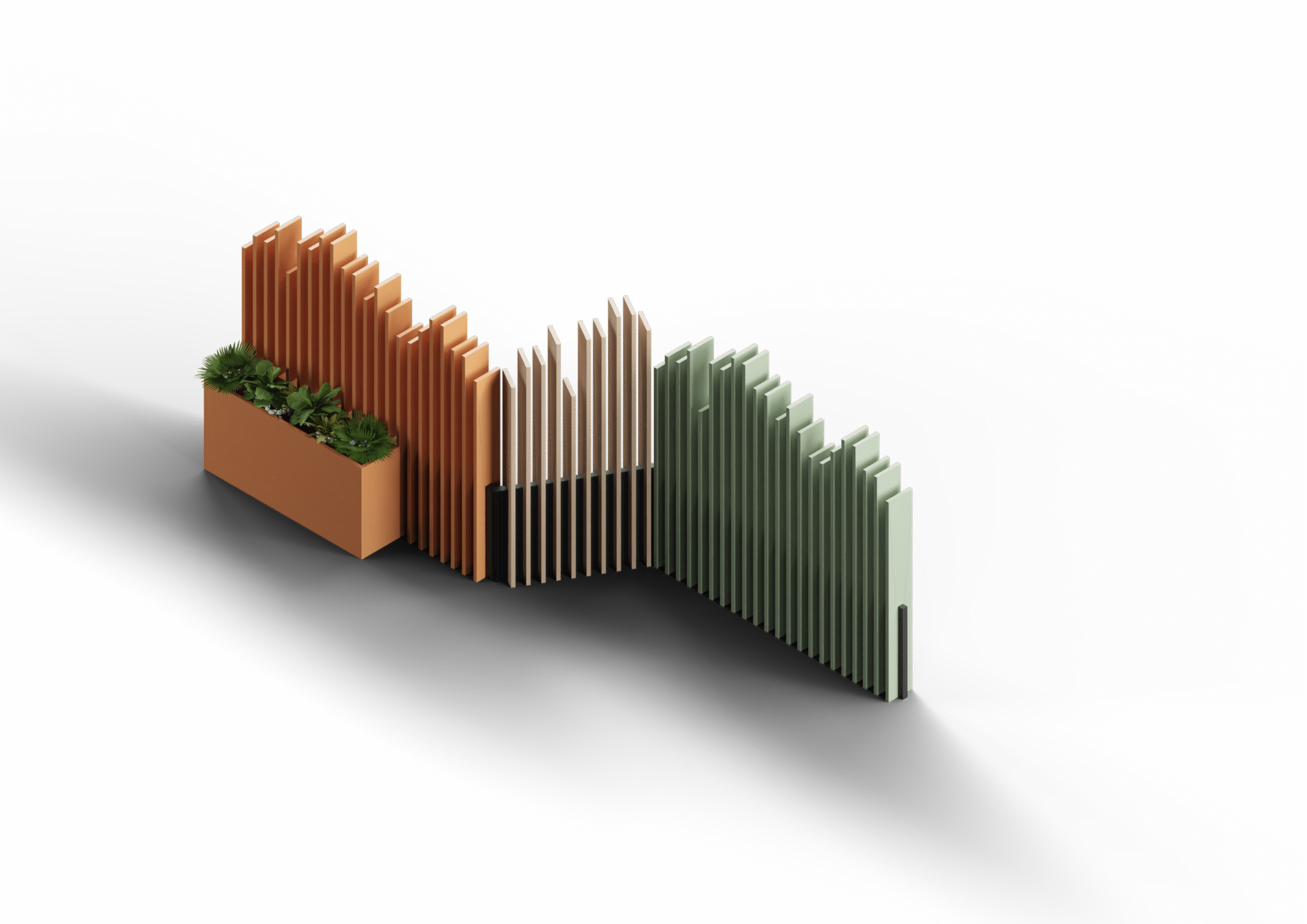 Separadores y divisorias — Composicion 5 JARDINERA