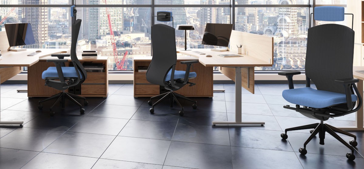Sillas giratorias — ERGOTANGO azul Instalacion
