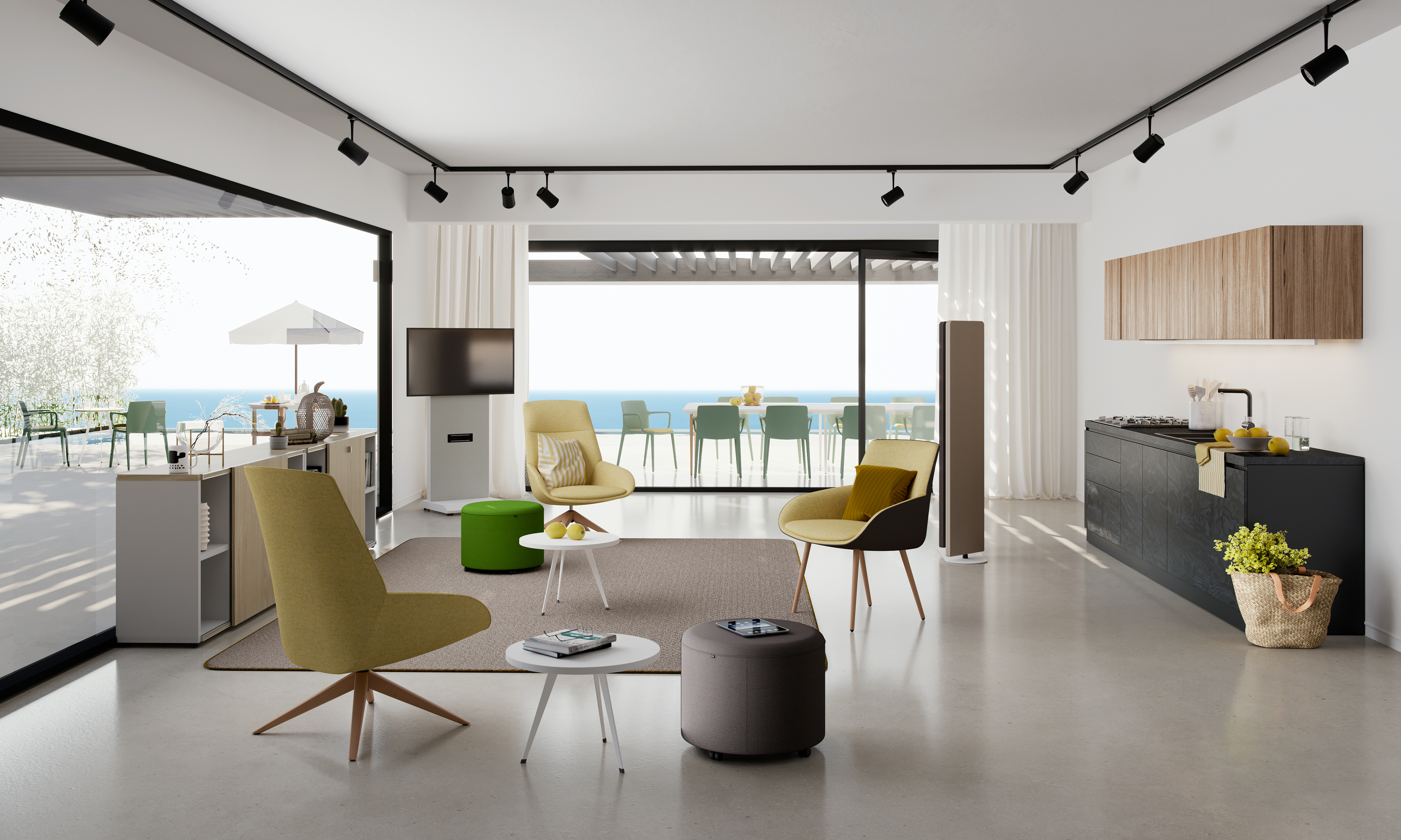 Sofás y zonas de descanso — SC002 ACTIU CONTRACT(JUL021) CO LIVING ALOJAMIENTO