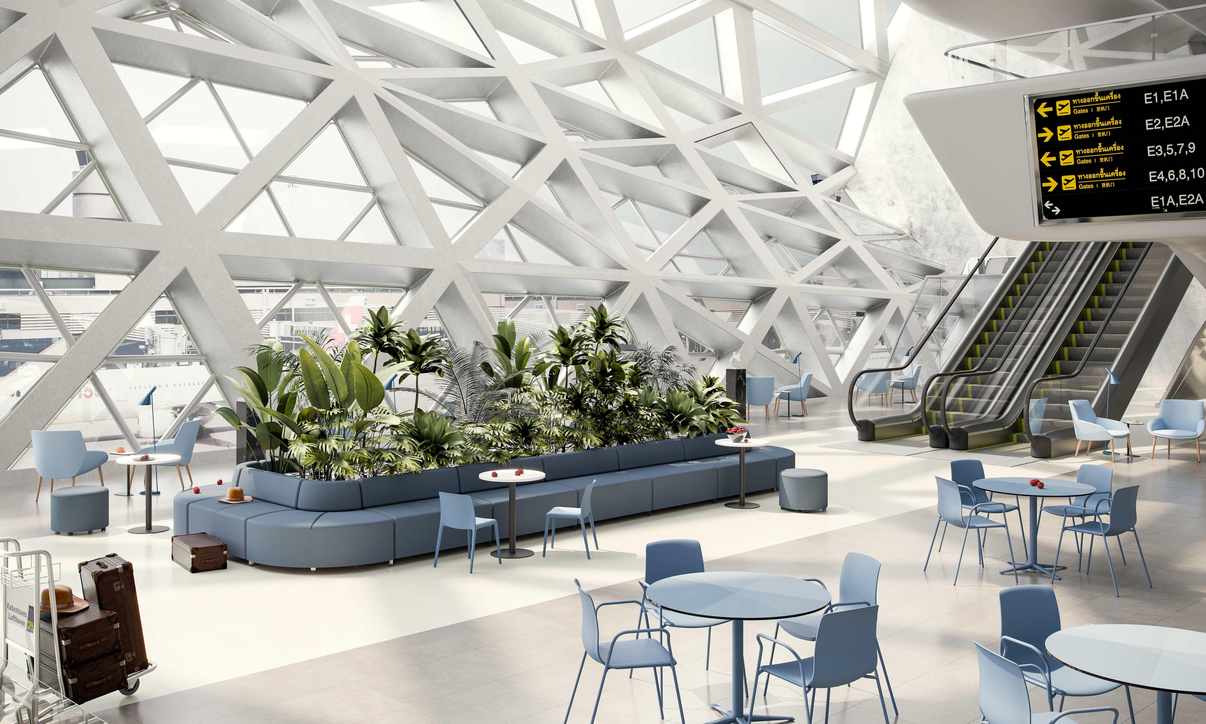 Sofás y zonas de descanso — SC006 ACTIU CONTRACT(JUL021) AEROPUERTO